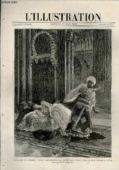 L'ILLUSTRATION JOURNAL UNIVERSEL N° 2466 - Gravures: theatre de l'opera: … | Immagine principale