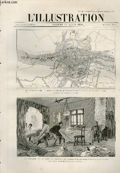 L'ILLUSTRATION JOURNAL UNIVERSEL N° 2479 - Gravures: la tempete du …