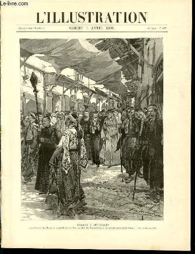 L'ILLUSTRATION JOURNAL UNIVERSEL N° 2876 - Gravures: Paques à Jérusalem, … | Immagine principale