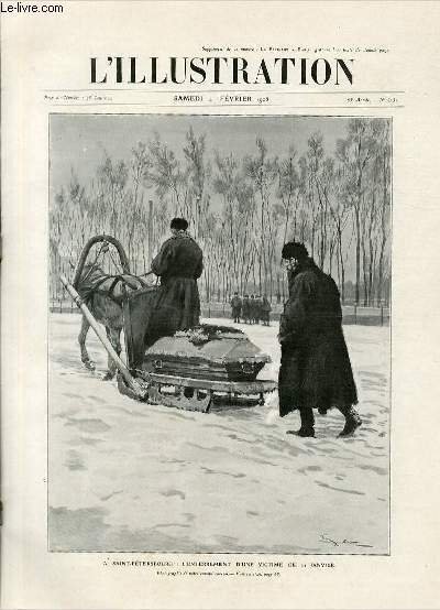 L'ILLUSTRATION JOURNAL UNIVERSEL N° 3232 - Gravures: A Saint-Pétersbourg: l'enterrement …