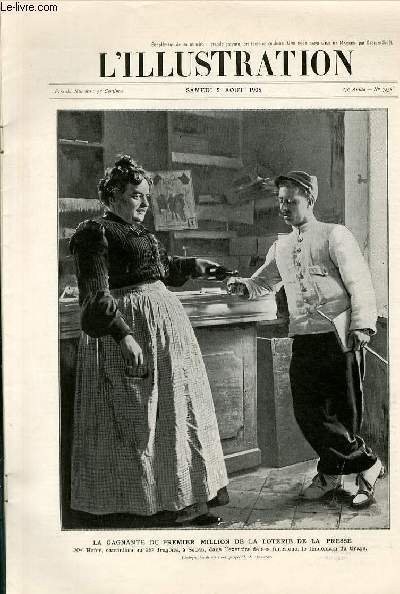 L'ILLUSTRATION JOURNAL UNIVERSEL N° 3258 - Gravures: la gagnante du …