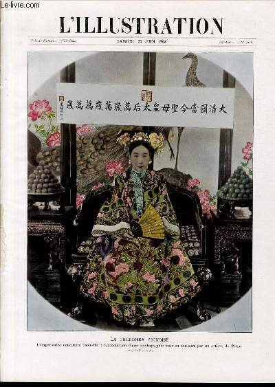 L'ILLUSTRATION JOURNAL UNIVERSEL N° 3408 - Gravures: la théodora chinoise, …