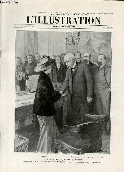 L'ILLUSTRATION JOURNAL UNIVERSEL N° 3448 - Gravures: fin d'entrevue, place …