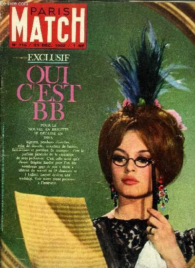 PARIS MATCH N° 716 - Vendetta, les cloches de la …