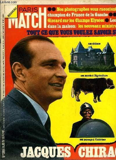 PARIS MATCH N° 1309 - Chirac, premier Premier ministre du …