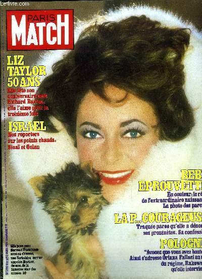 PARIS MATCH N° 1711 - Liz Taylor, 50 ans, six …