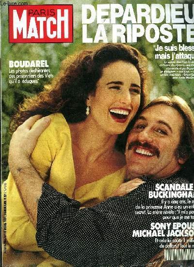 PARIS MATCH N° 2184 - Depardieu : la riposte, je …