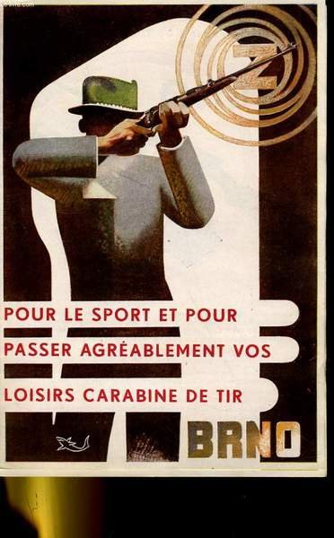 Brochure d'une carabine de tir Brno 1, pour le sport.