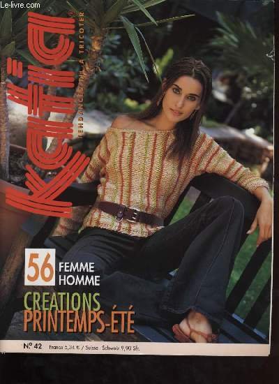 KATIA dentance fil à tricoter. Créations printemps-été. No. 42