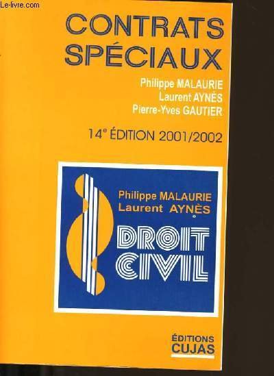 CONTRATS SPECIAUX. TOME VIII.