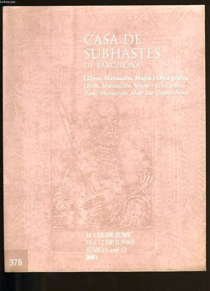 CATALOGUE DE LIVRES. CASA DE SUBHASTES DE BARCELONA.
