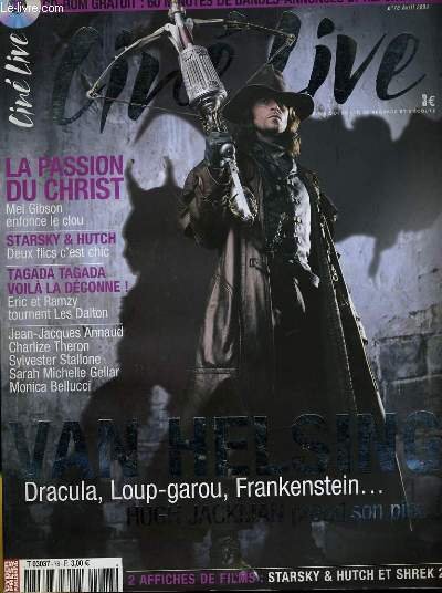 CINE LIVE - N° 78 - VAN HELSING, Dracula, Loup-garou, Frankenstein. HUGH JACKMAN prend son pieu