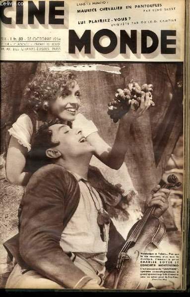 CINEMONDE - 7e ANNEE - N° 314 - MAURICE CHEVALIER …
