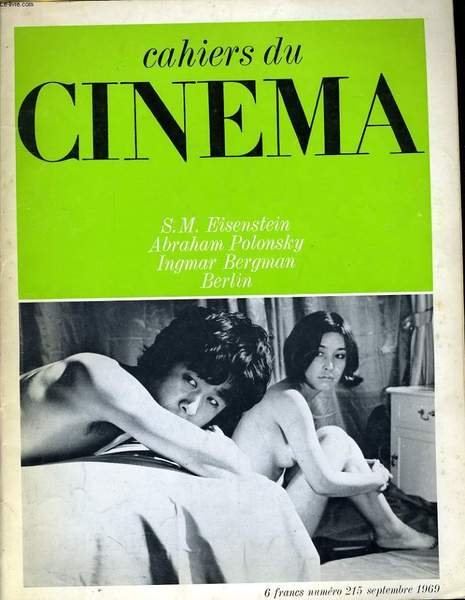 CAHIERS DU CINEMA N° 215 - S. M. EISENSTEIN - … | Immagine principale