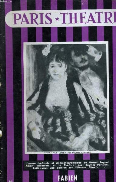 PARIS THEATRE N° 115 - L'OEUVRE THEATRE ET CINEMATOGRAPHIQUE DE … | Immagine principale