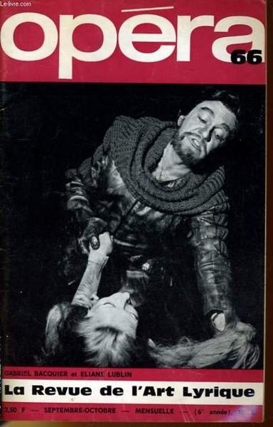 OPERA 66 (6ème année) N° 8 - GABRIEL BACQUIER et …