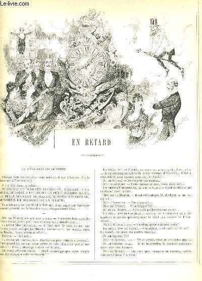 LA VIE PARISIENNE 23e année - N° 16 - EN RETARD de S. - FAUST A L'OPERA de X. - LA JOURNEE D'UNE FEMMME QUI N'A RIEN A FAIRE de O. - TOILETTE D'UN JOUR de MICHELET.