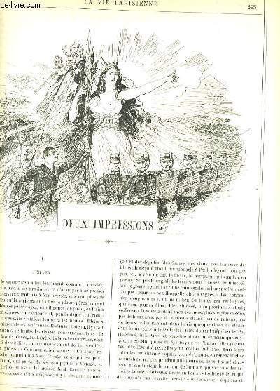 LA VIE PARISIENNE 25e année - N° 29 - DEUX … | Immagine principale