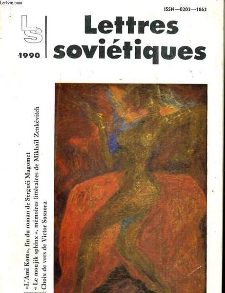 LETTRE SOVIETIQUES, OEUVRES ET OPINIONS N°383