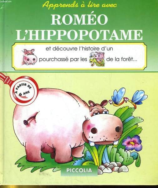 APPRENDS A LIRE AVEC ROMEO L'HIPPOPOTAME ET DECOUVRE L'HISTOIRE D'UN … | Immagine principale