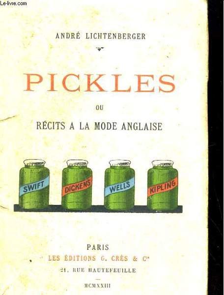 PICKLES OU RECITS A LA MODE ANGLAISE | Immagine principale