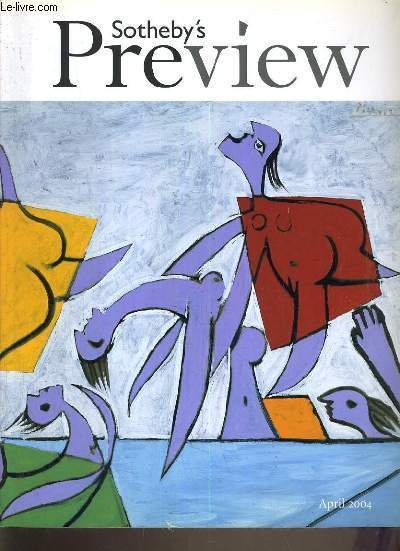 CATALOGUE DE VENTE AUX ENCHERES - APRIL 2004 /russian rediscovered by sonya bekkerman, at the louvre by polly sartoti, crowning glory by amy clemmons, sunset symphony by alexandra r. murphy, the grand view by denise bethel. / TEXTE EN ANGLAIS.
