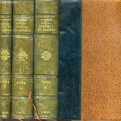 MANUEL DES ETUDES GRECQUES ET LATINES - TOME I. FASCICULE I - GEOGRAPHIE, HISTOIRE, INSTITUTIONS GRECQUES - TOME II. - FASCICULE IV - GEOGRAPHIE, HISTOIRE, INSTITUTIONS ROMAINES - TOME III. - APPENDICE I - LES SCIENCES DANS L'ANTIQUITE