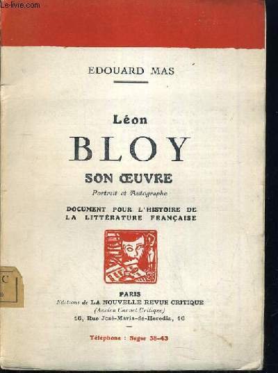 LEON BLOY - SON OEUVRE - PORTRAIT ET AUTOGRAPHE - … | Immagine principale