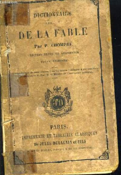 DICTIONNAIRE ABREGE DE LA FABLE