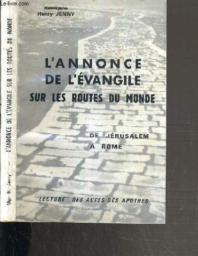 L'ANNONCE DE L'EVANGILE SUR LES ROUTES DU MONDE DE JERUSALEM … | Immagine principale