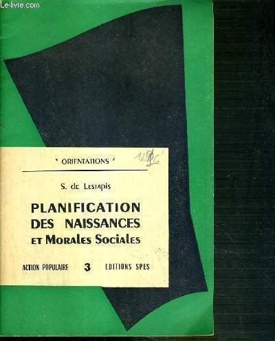 PLANIFICATION DES NAISSANCES ET MORALES SOCIALES - ACTIONS POPULAIRE N°3 …