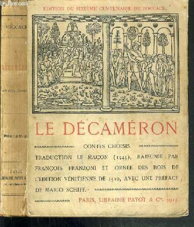 LE DECAMERON (CONTES CHOISIS)