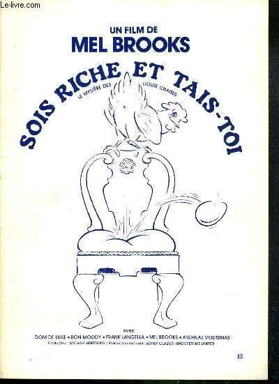 PLAQUETTE DE FILM - SOIS RICHE ET TAIS TOI - …