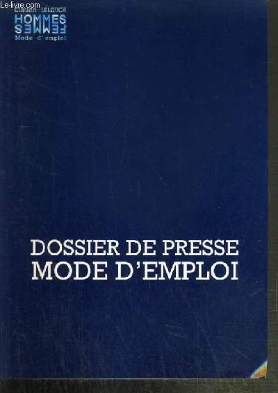 PLAQUETTE DE FILM - HOMMES FEMMES MODE D'EMPLOI - DOSSIER …