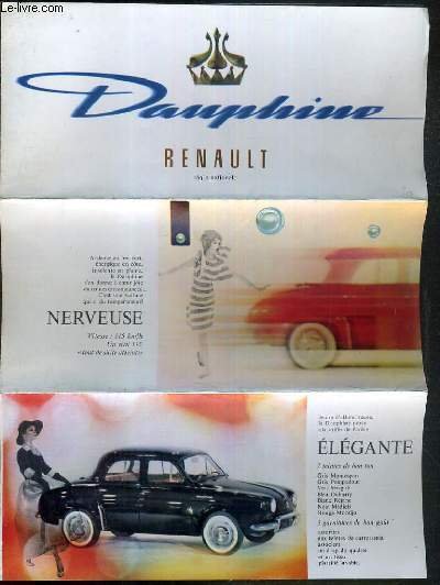 DAUPHINE RENAULT - PLAQUETTE DEPLIANTE