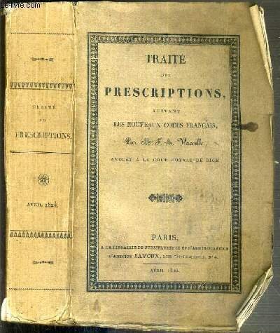 TRAITE DE PRESCRIPTIONS SUIVANT LES NOUVEAUX CODES FRANCAIS - 3 …
