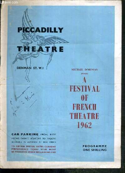 PROGRAMME DE THEATRE - PICCADILLY THEATRE - MICHAEL DORFMAN PRESENTS … | Immagine principale