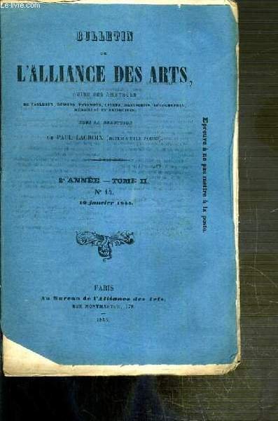 BULLETIN DES ARTS GUIDE DES AMATEURS DE TABLEAUX, DESSINS, ESTAMPES, …
