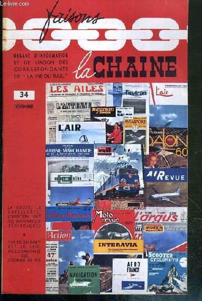 FAISONS LA CHAINE - N° 34 - DECEMBRE 1961 - … | Immagine principale