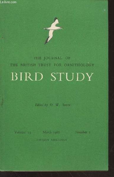 Bird Study Vol 14 n°1 March 1967 : The journal …