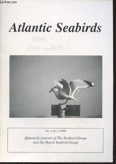 Atlantic Seabirds Vol.1 n°2 (1999). Journal of the Seabird Group … | Immagine principale