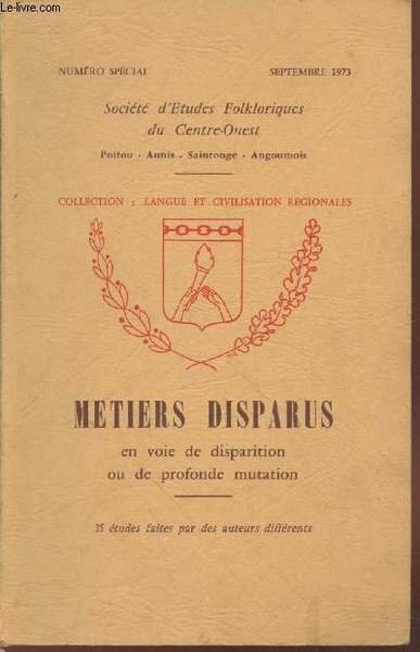 Numéro spécial septembre 1973 : Métiers disparus, en voie de … | Immagine principale