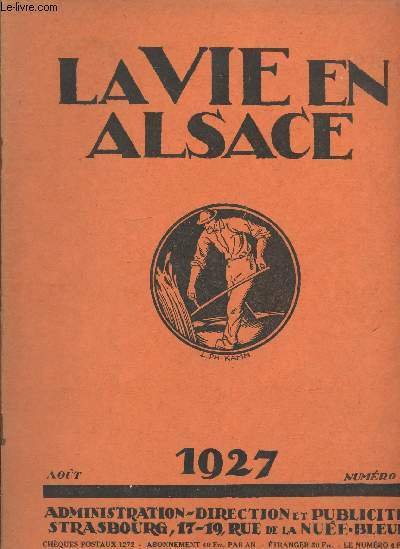 La vie en Alsace n°8 Août 1927. Sommaire : L'art … | Immagine principale