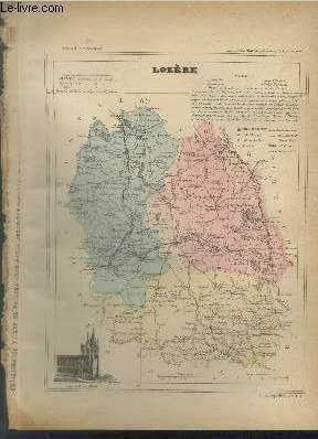 Carte du département de la Lozère