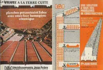 2 Brochures Etablissements Jean Fabre : Plancher précontraint Fabre avec …