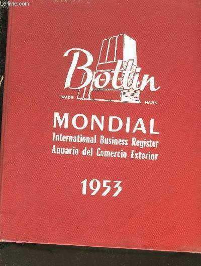 BOTTIN MONDIAL - 1953 - 156°ANNEE
