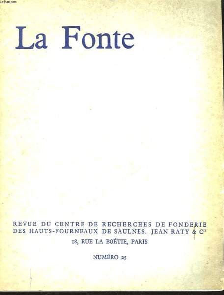 LA FONTE n°25