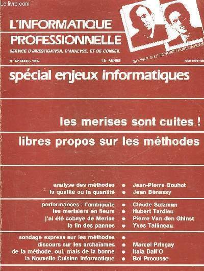 L'INFORMATIQUE PROFESSIONNELLE - 18° ANNEE - N°52