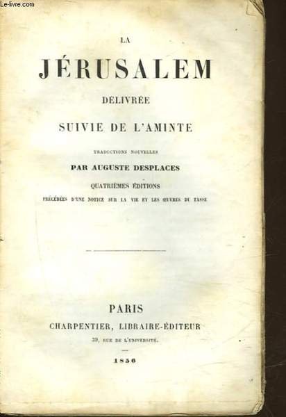 LA JERUSALEM DELIVREE SUIVIE DE L'AMINTE | Immagine principale