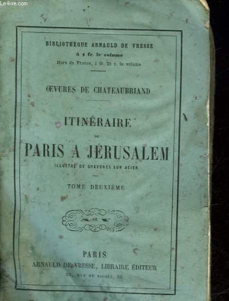 ITINERAIRE DE PARIS A JERUSALEM - TOME 2 | Immagine principale